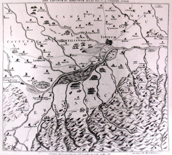Ager Laevorum et Maricorum, carta del territorio oltre padano redatta da Siro Severino Capsoni
